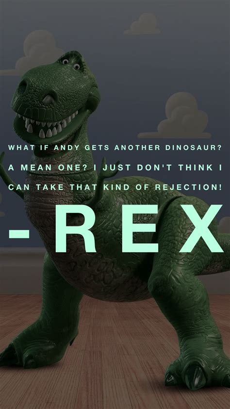 rex toy story quotes|toy story alien lines.